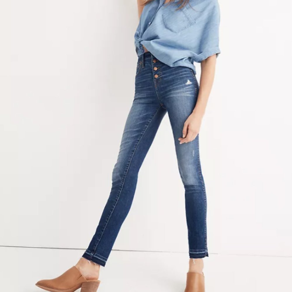 Madewell 10” High Rise Button Fly Drop Hem Edition (27)
